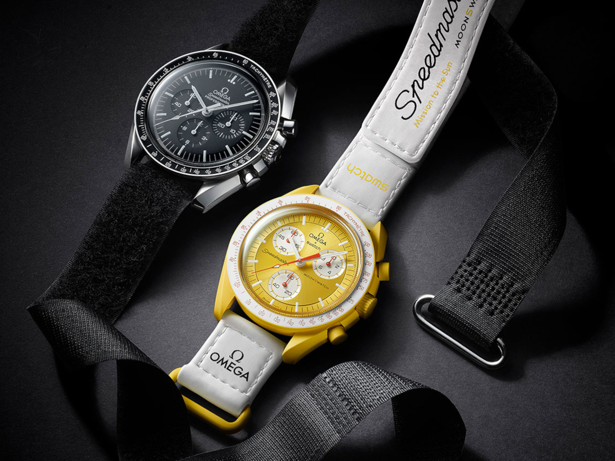 Omega Speedmaster with Mission to the Sun MoonSwatch